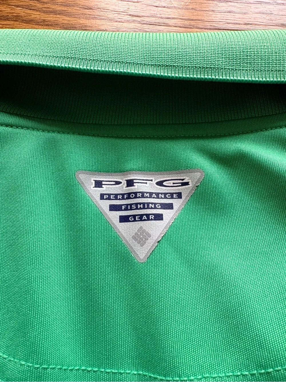 Columbia PFG Boy’s XL (18/20) Green 100% Polyester short sleeve Polo Shirt